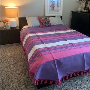 Handmade mexican bedspread queen size. New.